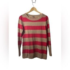 LILLA P cashmere blend striped sweater XS preppy minimalist